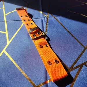 Orange Belt with Black Buckle